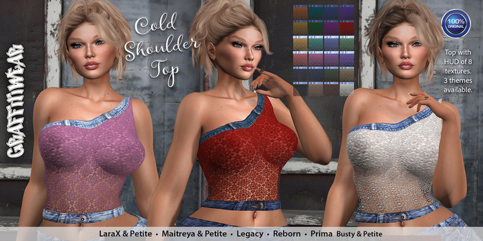 Graffitiwear Cold Shoulder Top DEMO
