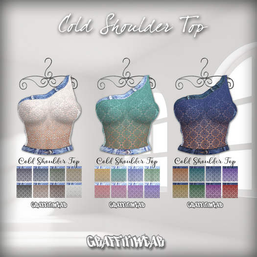 Graffitiwear Cold Shoulder Top Fatpack