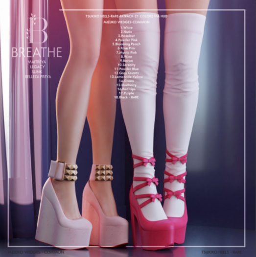 [BREATHE]-Mizuko Wedges-Lemonade Yellow-LEGACY