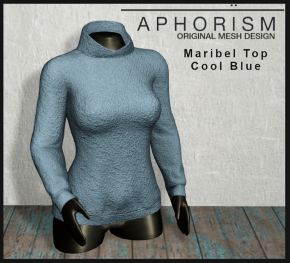 !APHORISM! - Maribel Top Cool Blue