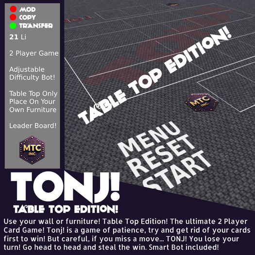 MTC - Tonj Table Topper