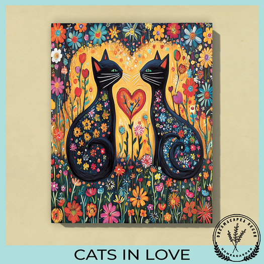 *Cats in Love* C - Dreamscapes Decor