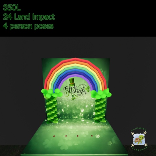 St Patricks' day rainbow scene