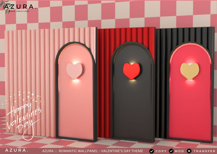 AZURA ::: ROMANTIC WALLPANEL - VALENTINES DAY