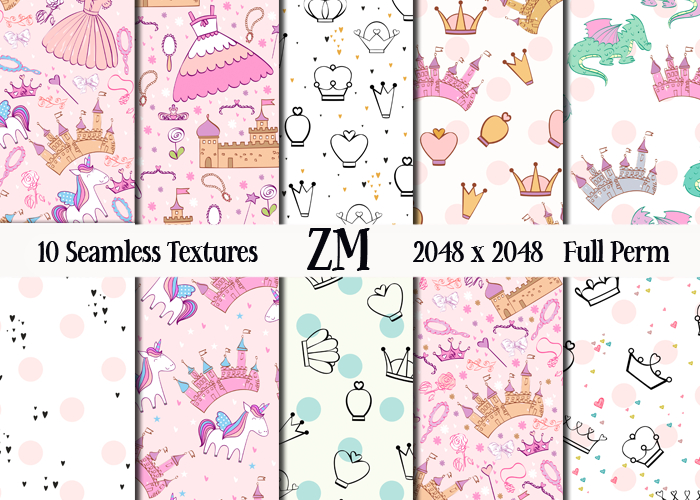 PRINCESS FULL PERM TEXTURES