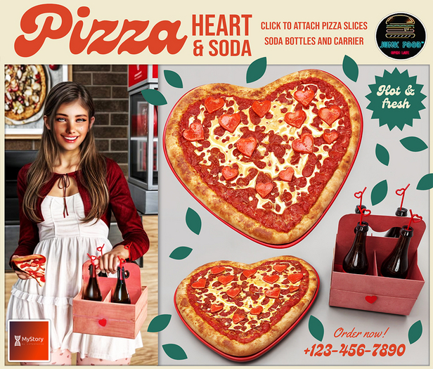 Junk Food - Pizza Heart Mystory