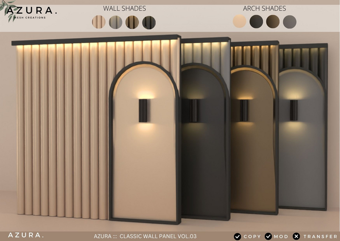 AZURA::: CLASSIC WALL PANEL VOL.03
