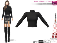 Full Perm Women's Black Bodycon Top Maitreya, Slink, Belleza, Ocacin, Tonic, Classic