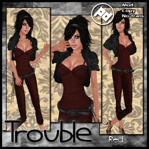 ::Poised:: Trouble red