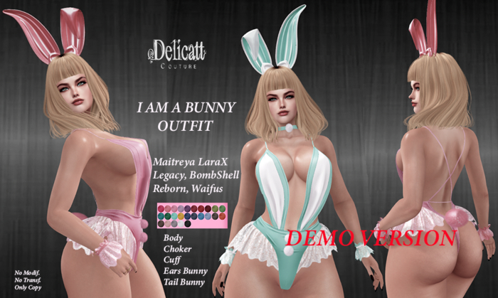Delicatt couture - I am Bunny Outfit  - Demo
