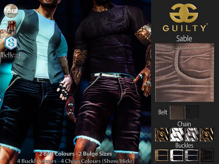 Guilty 173 Sebastian Denim Short-12 Sable