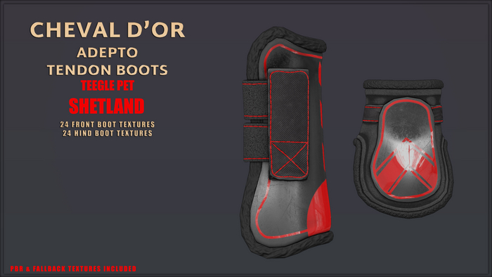Cheval D'or / Teeglepet Shetland / Adepto Tendon Boots. [HUD]