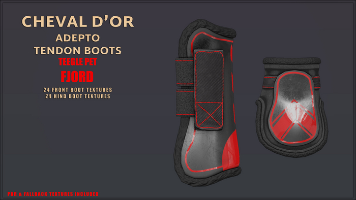 Cheval D'or / Teeglepet Fjord / Adepto Tendon Boots. [HUD]