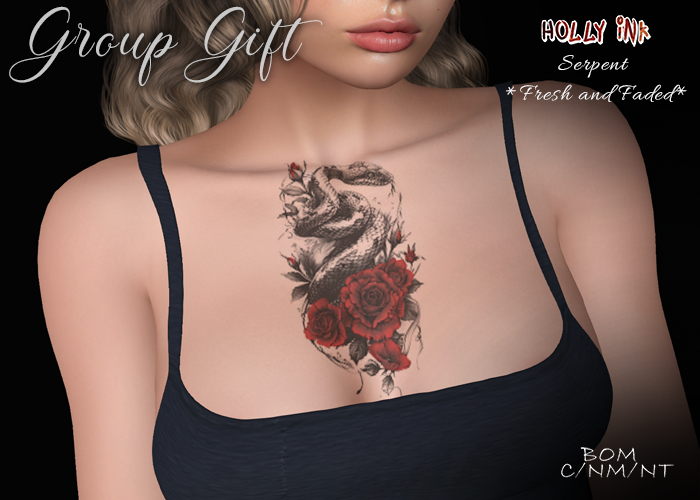 GROUP GIFT - Holly Ink - Serpent BOM tattoo