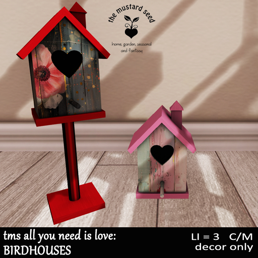 tms all you need is love: BIRDHOUSES *ADD*