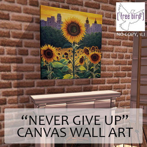 [ free bird ] SOS Canvas - Never Give Up