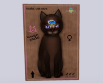 Female Breedable Cat KittyCatS Abyssinian - Dark Chocolate