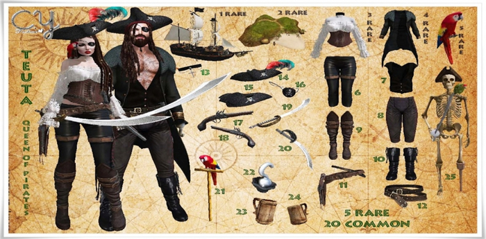 05-[C.Y<3Fashion]*TEUTA PIRATES QUEEN* RARE