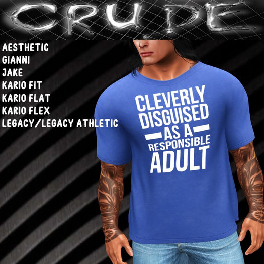 Cleverly disguised as a responsible adult Men's T-Shirt (MCT) <Wear Me>