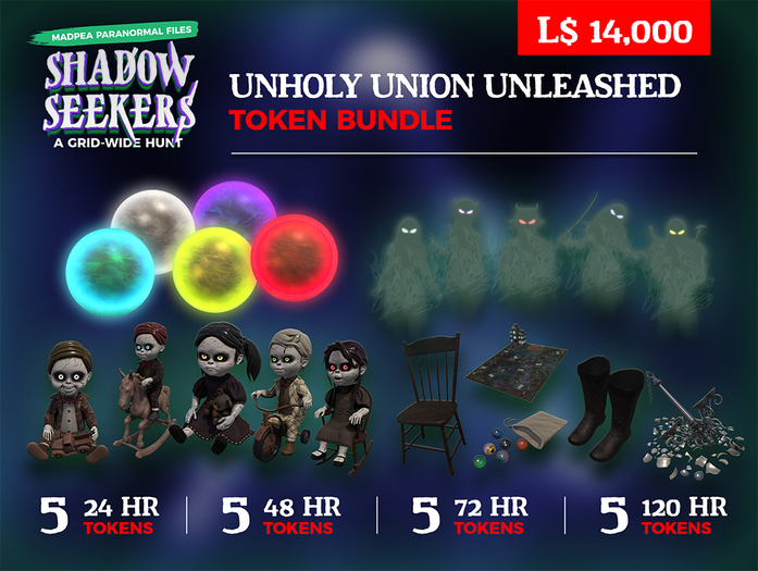 MadPea Shadow Seekers Hunt Object Bundle: Unholy Union Unleashed