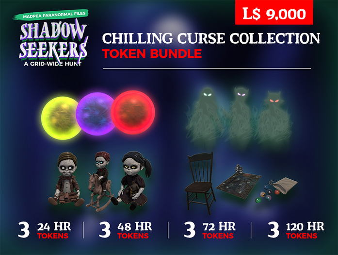 MadPea Shadow Seekers Hunt Object Bundle: Chilling Curse Collection