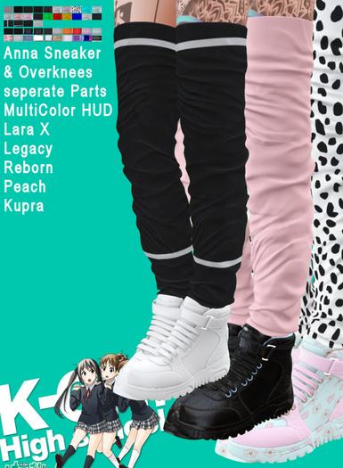 KO-H Anna Sneaker and Overknees FatPack