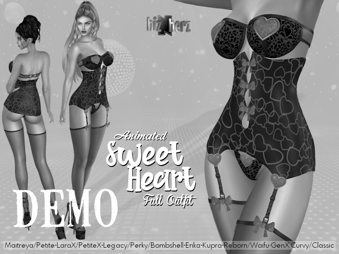 hizNherz Sweet Heart Outfit DEMO (Animated)