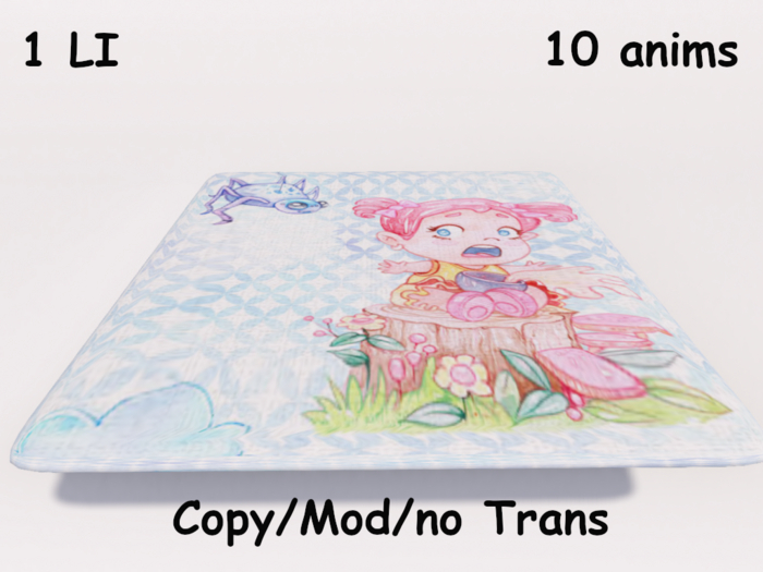 Second Life Marketplace - Square Play Rug (Little Miss Moffit)