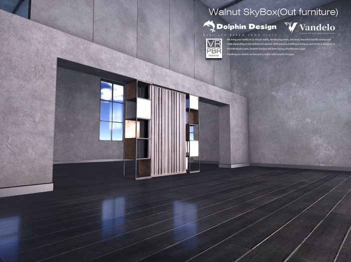 [Dolphin Design]Walnut SkyBox(Out furniture)