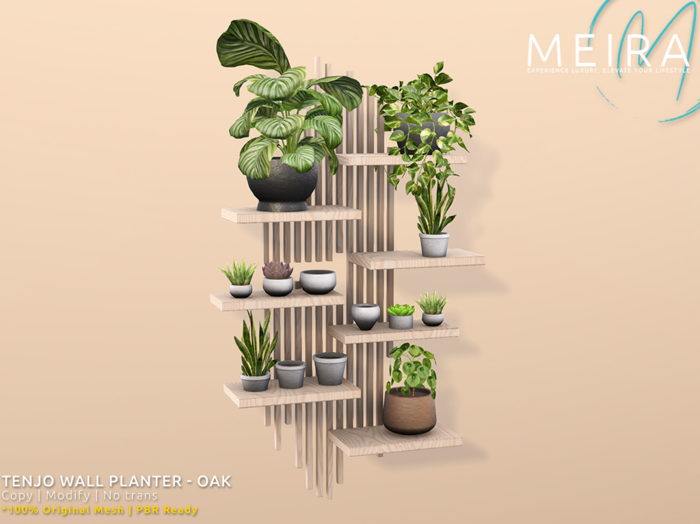 Tenjo Wall Planter - Oak