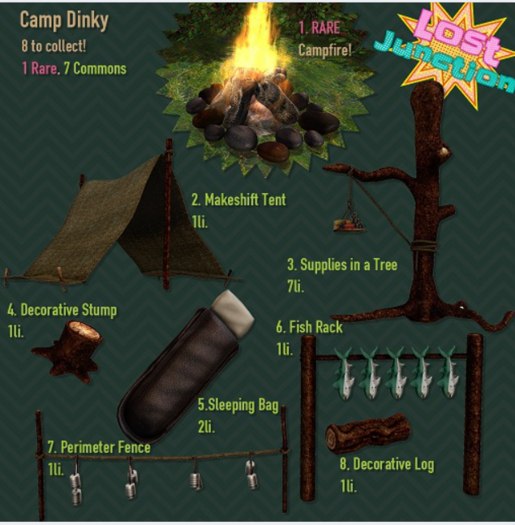 [LJ] Camp Dinky - Decorative Tree Log