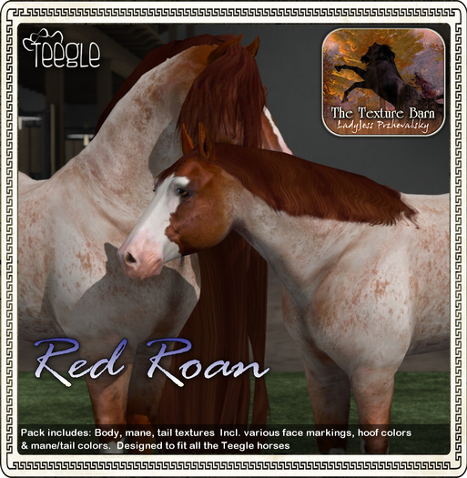 Texture Barn: Red Roan for Teegle Horses & Pets