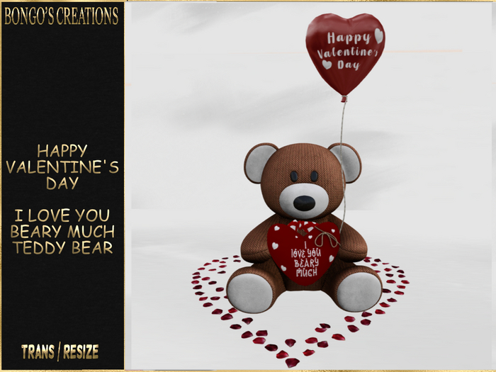 BMC5574 - HAPPY VALENTINE'S DAY TEDDY BEAR