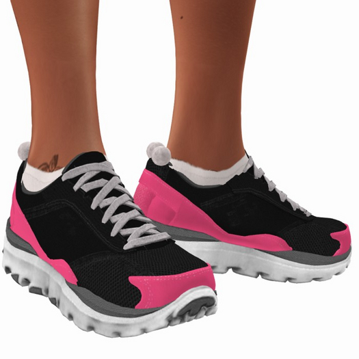 BLACK Unrigged Resizable Runners Sneakers (ADD)