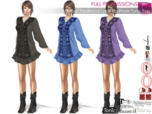 MI962835 Historic Traditional Lace Up Pirate Tunic Top