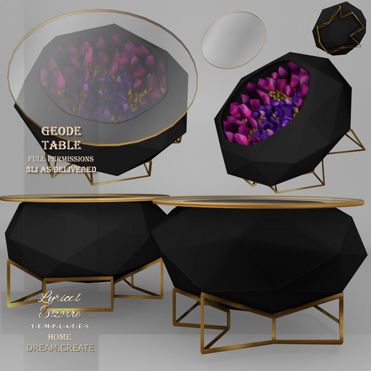 !Lyrical B!zarre Templates! - Geode Table MESH FP