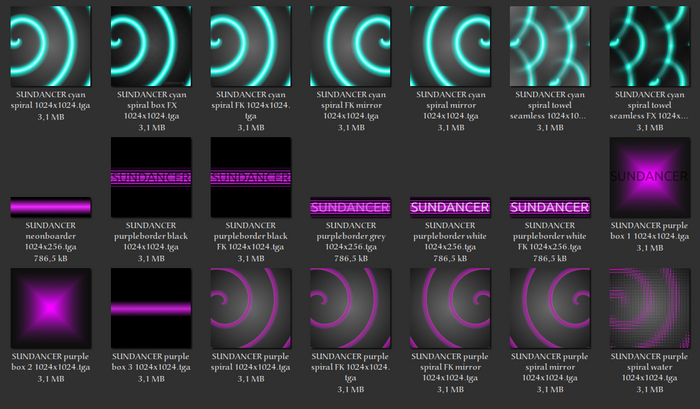 SUNDANCER Textures 2 (add)