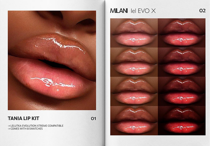 MILANI - "TANIA" LIP KIT / FATPACK