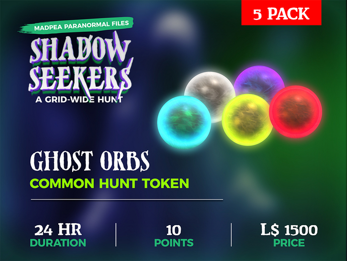 MadPea Shadow Seekers Hunt Object Bundle: Ghost Orbs