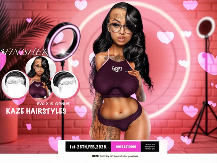 //F// - KAZE  Hairstyle 