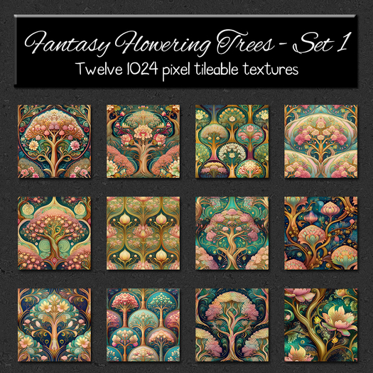 *Wallflowers* Fantasy Flowering Trees - Set 1