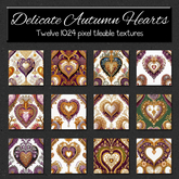*Wallflowers* Delicate Autumn Hearts