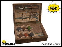 Meshuga PBR Vintage Sewing Kit Decoration FULL PERM MESH