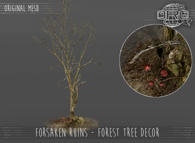 -DRD- Forsaken Ruins - Forest tree decor