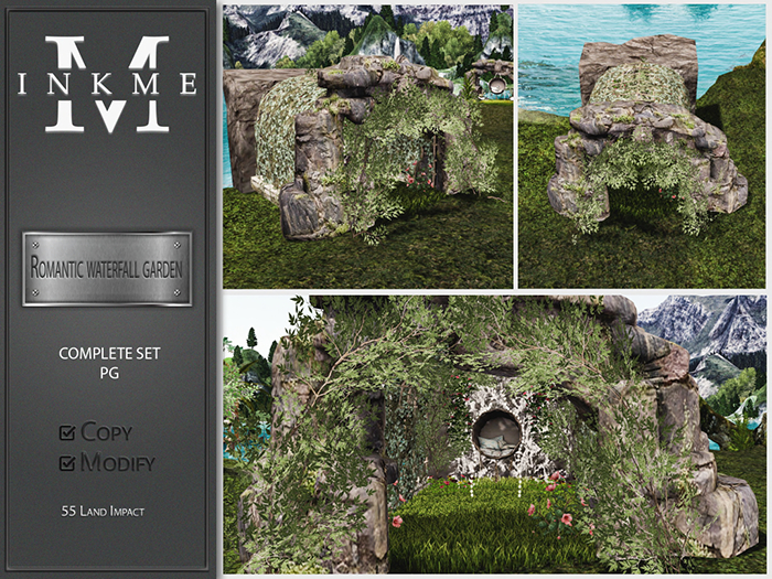 ::InkMe:: Romantic waterfall garden PG