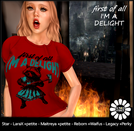 GoodVibes Raccoon Delight Red