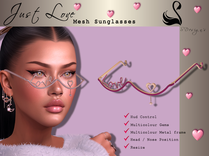 1 WEEK PROMO !! SDesign's <<Just Love>> Mesh Sunglasses