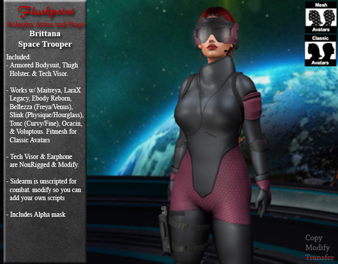 Brittana Space Trooper - Black/Pink