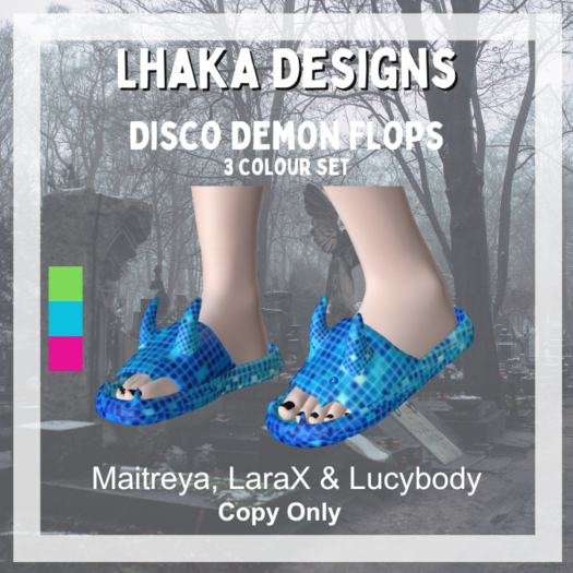 Disco Demon Flip Flop Flat Shoe Set