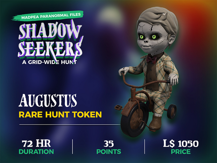MadPea Shadow Seekers Hunt Object - Haunted Doll: Augustus